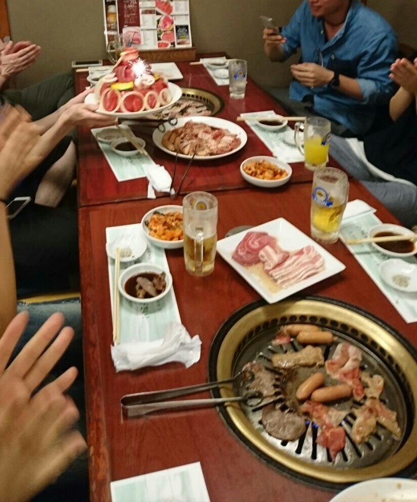 焼肉会 拍手